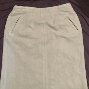 Retro Tan wool skirt ankle length size 12